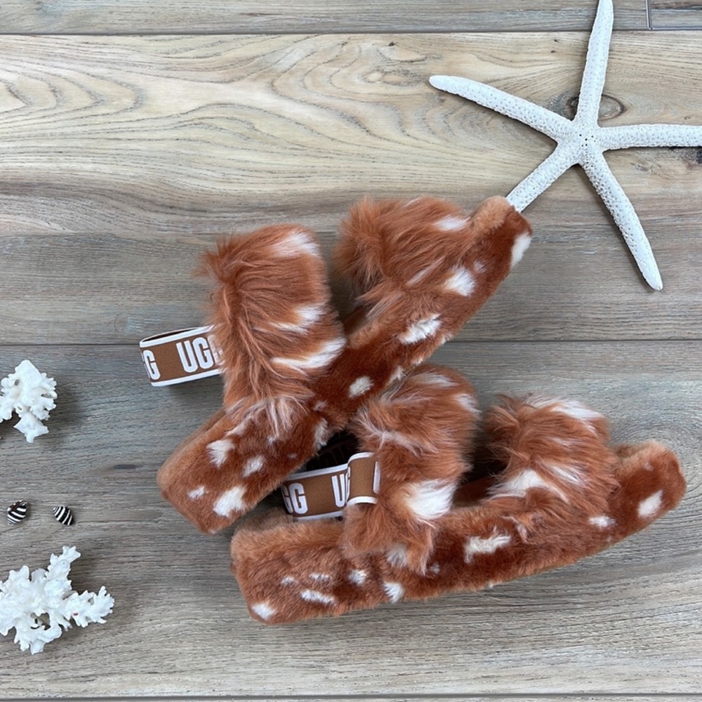 🍃🔆UGG- OH YEAH FLUFF YEAH SLIDE TIE DYE🔆🌴 - Picture 7 of 13